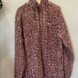 Cozy Purple Fleece Pullover southern shirt company medium like new
